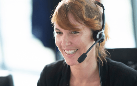 Camille, télévendeuse chez Transgourmet