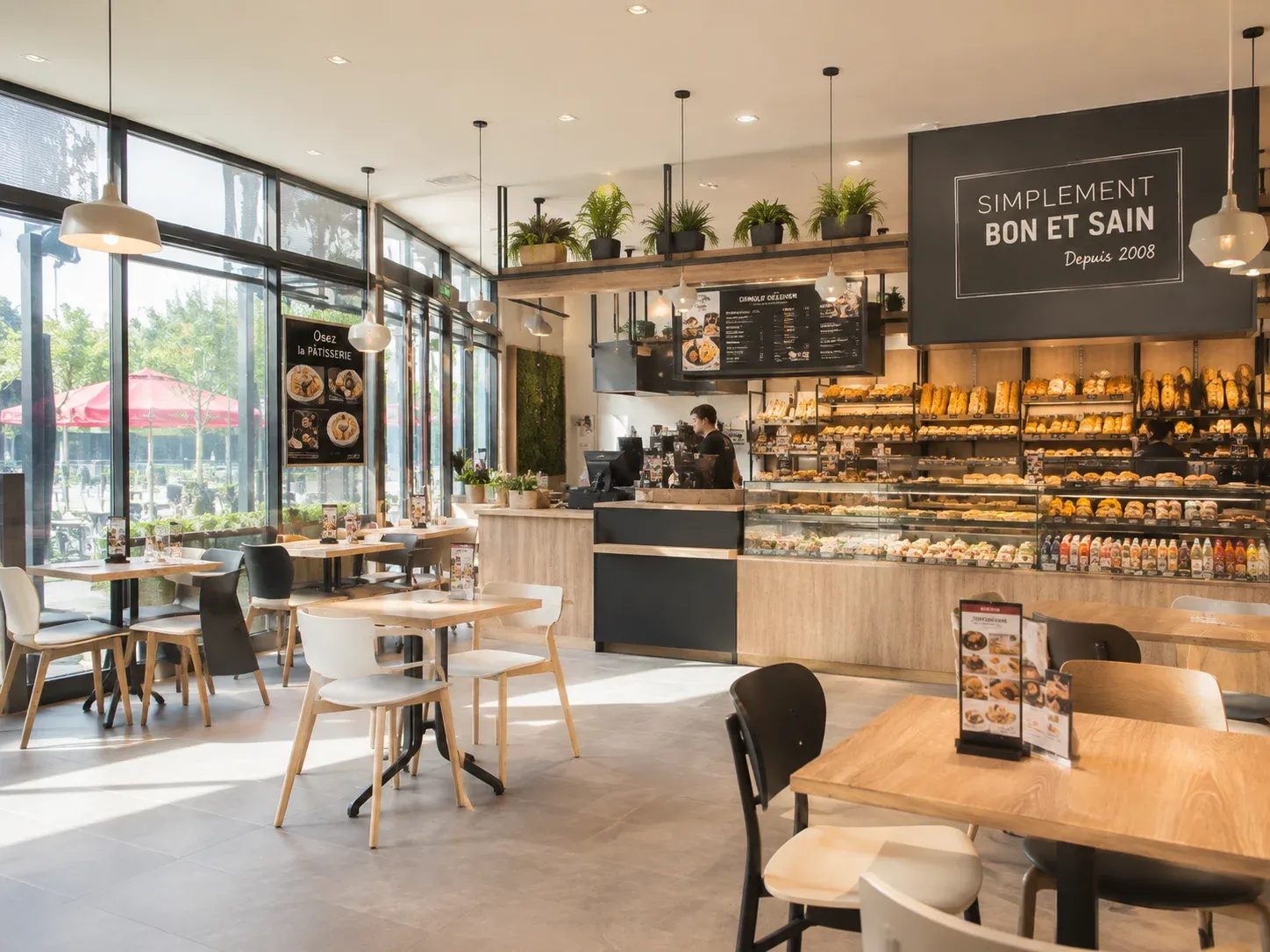 Le restaurant d'une grande chaîne de restaurant
