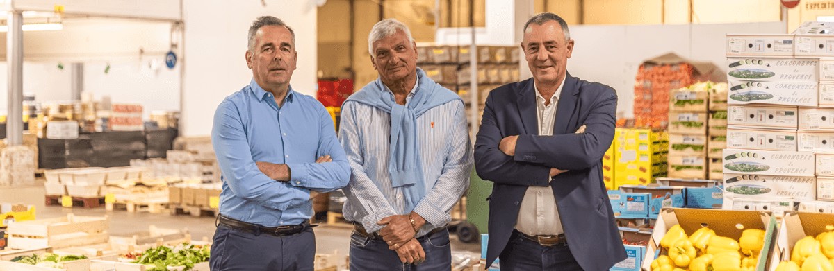 Gildas Cebron (Transgourmet), France Ame et Sylvain Hoarau (Ame Haslé)
