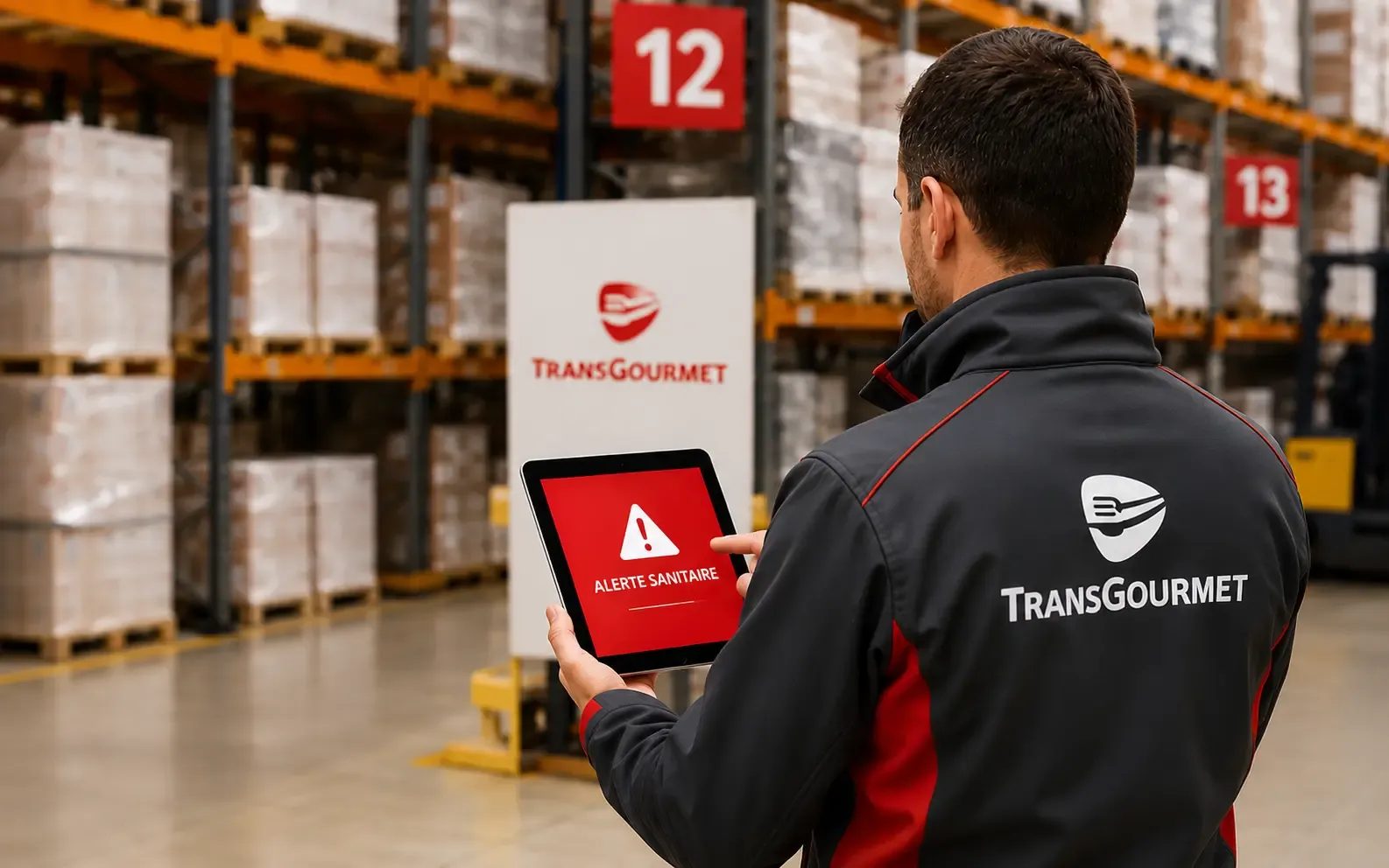 Un collaborateur Transgourmet traitant une alerte