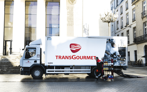 Un camion Transgourmet à Nantes (44)