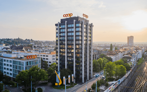 Le siège de Coop à Bâle en Suisse