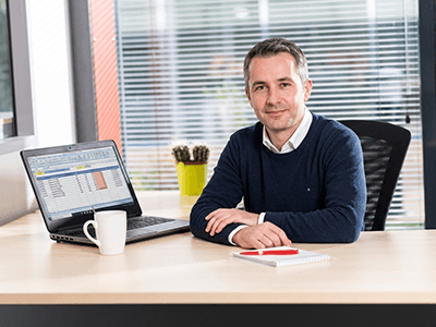 Un collaborateur Transgourmet à son bureau