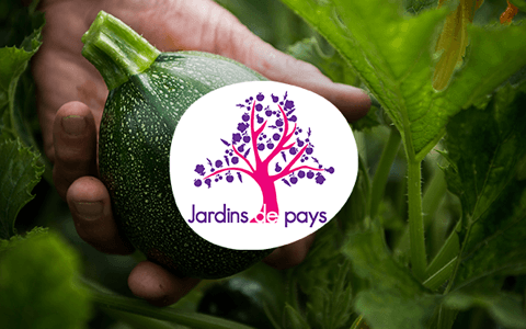 Le logo de Jardins de Pays, notre marque de fruits & légumes locaux