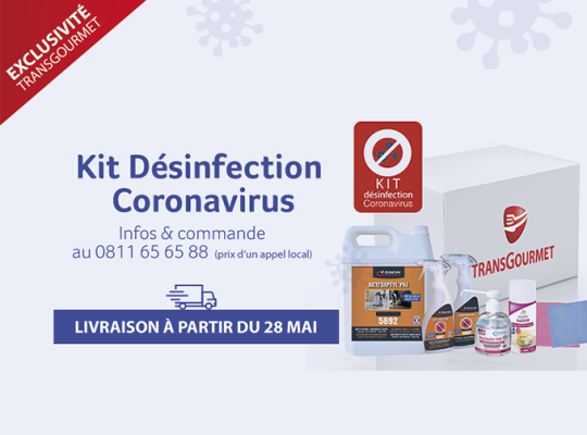 Transgourmet lance en exclusivité un Kit Désinfection Coronavirus avec Orapi !