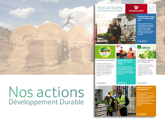 Transgourmet - Newsletter développement durable avril 2021