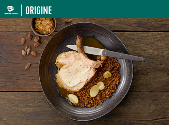 Recette - Carre de porc du Domaine Abotia, Transgourmet Origine Recette - Carre de porc du Domaine Abotia, Transgourmet Origine