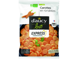 carottes rondelles express cuites bio sachet de 2.5 kg