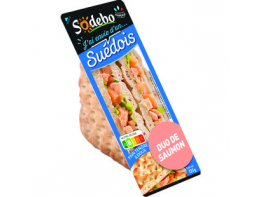 Sandwich suédois saumon fumé
